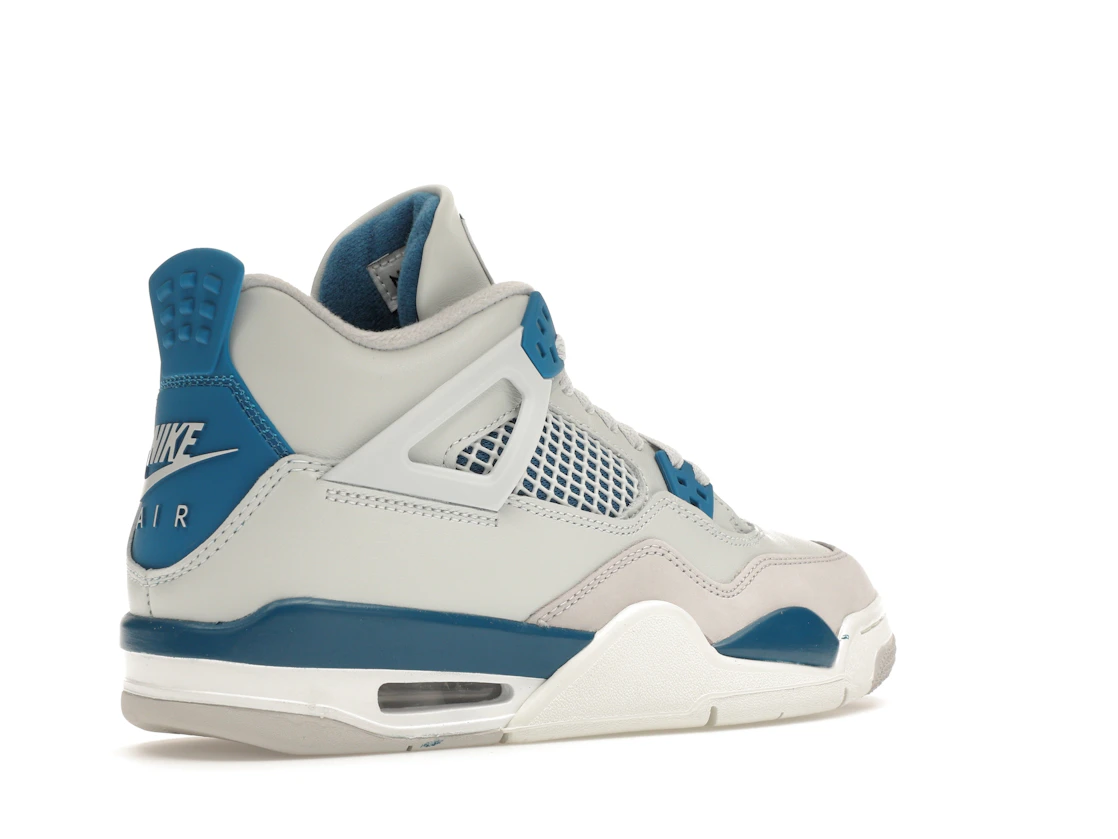 Vue 33 de Jordan 4 Retro Military Blue (2024) (GS)