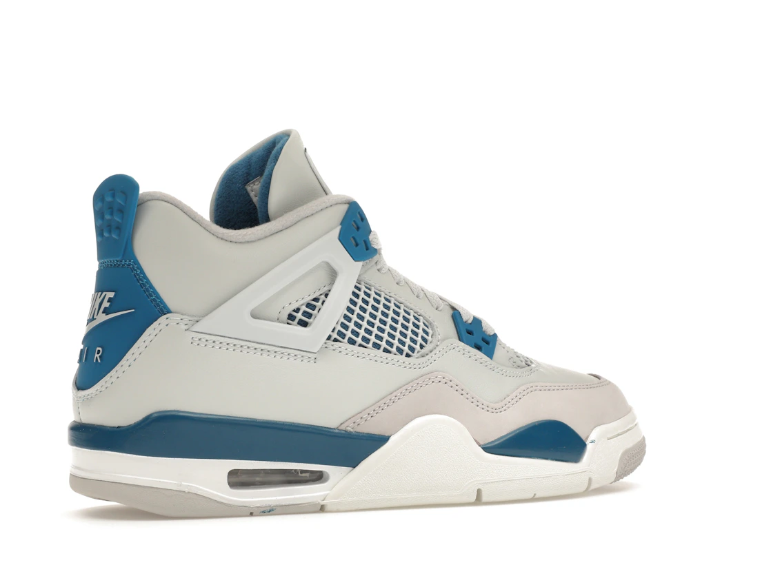 Vue 34 de Jordan 4 Retro Military Blue (2024) (GS)