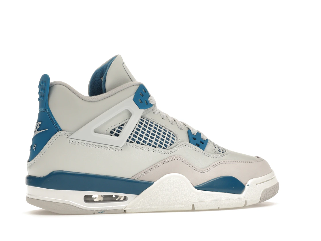 Vue 35 de Jordan 4 Retro Military Blue (2024) (GS)