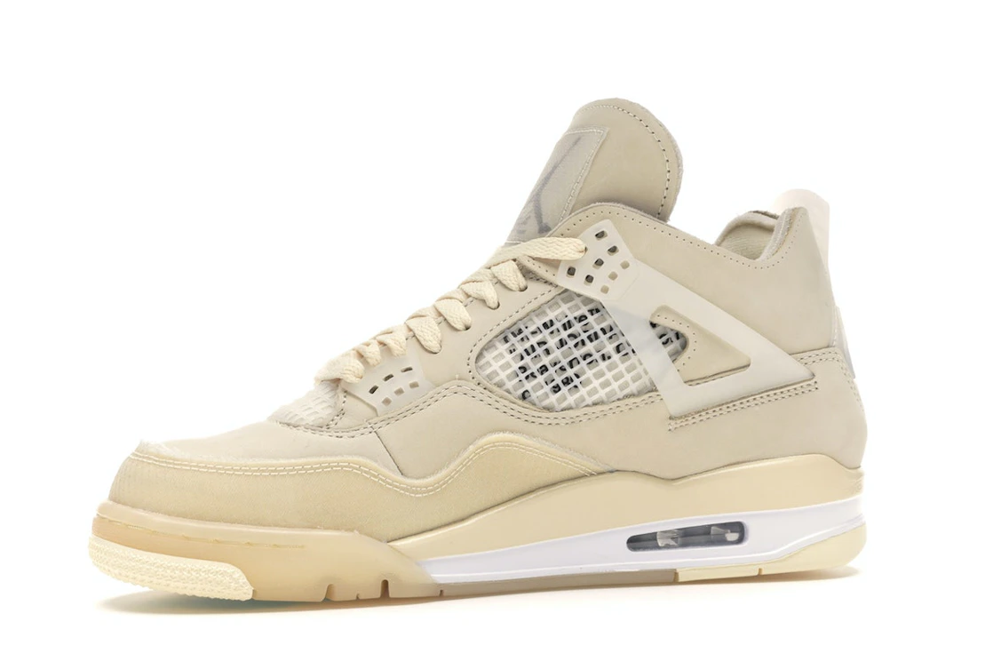 Vue 17 de Jordan 4 Retro Off-White Sail 