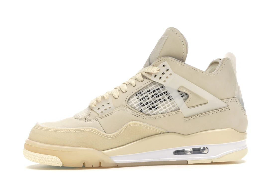 Vue 18 de Jordan 4 Retro Off-White Sail 