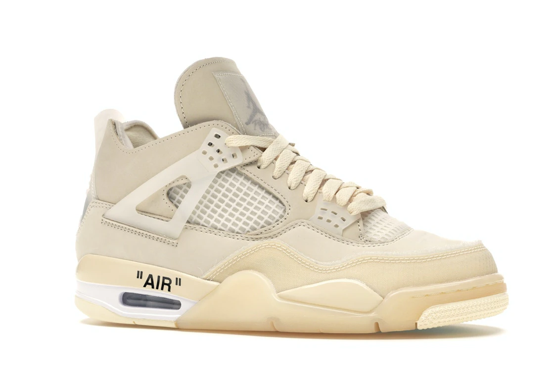 Vue 3 de Jordan 4 Retro Off-White Sail 