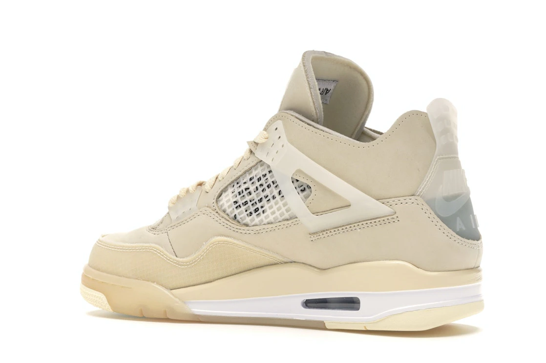 Vue 22 de Jordan 4 Retro Off-White Sail 