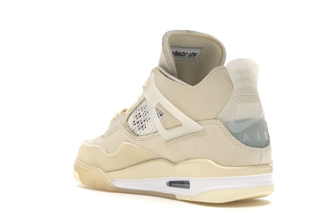 Vue 24 de Jordan 4 Retro Off-White Sail 