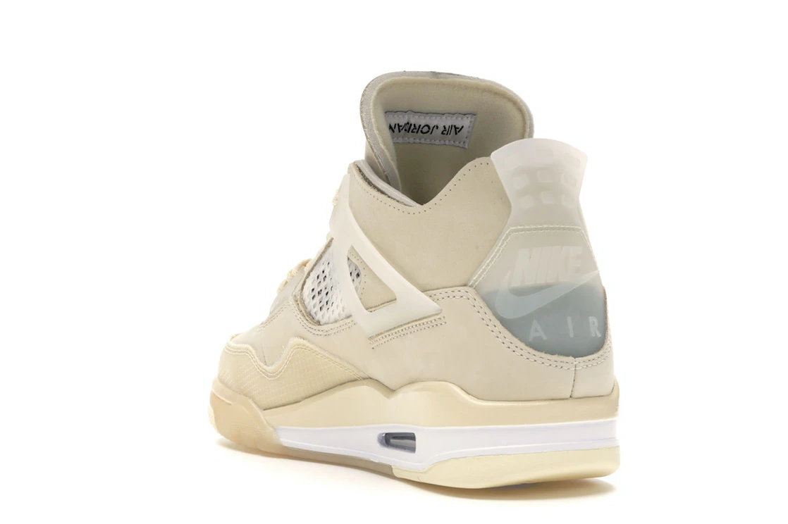 Vue 25 de Jordan 4 Retro Off-White Sail 
