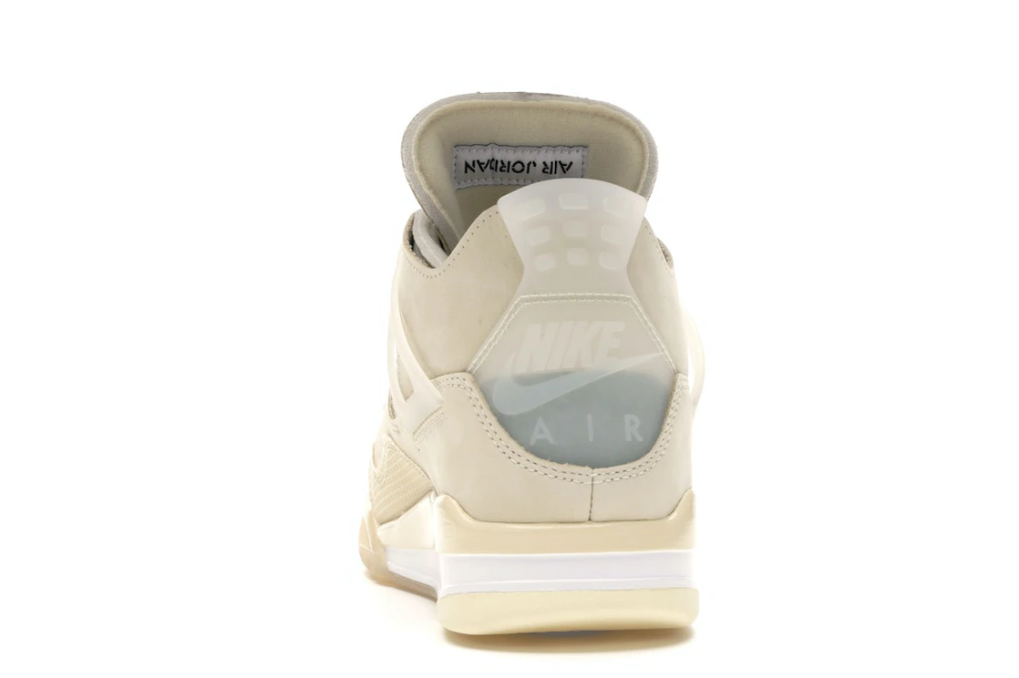 Vue 27 de Jordan 4 Retro Off-White Sail 