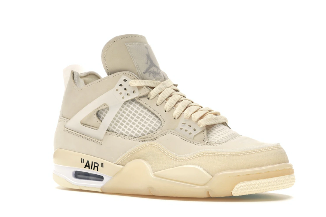 Vue 4 de Jordan 4 Retro Off-White Sail 