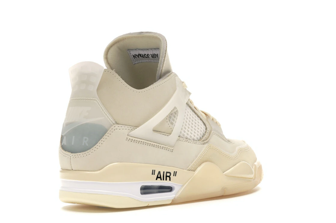 Vue 32 de Jordan 4 Retro Off-White Sail 