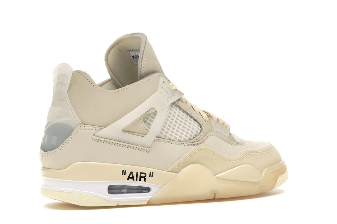 Vue 34 de Jordan 4 Retro Off-White Sail 