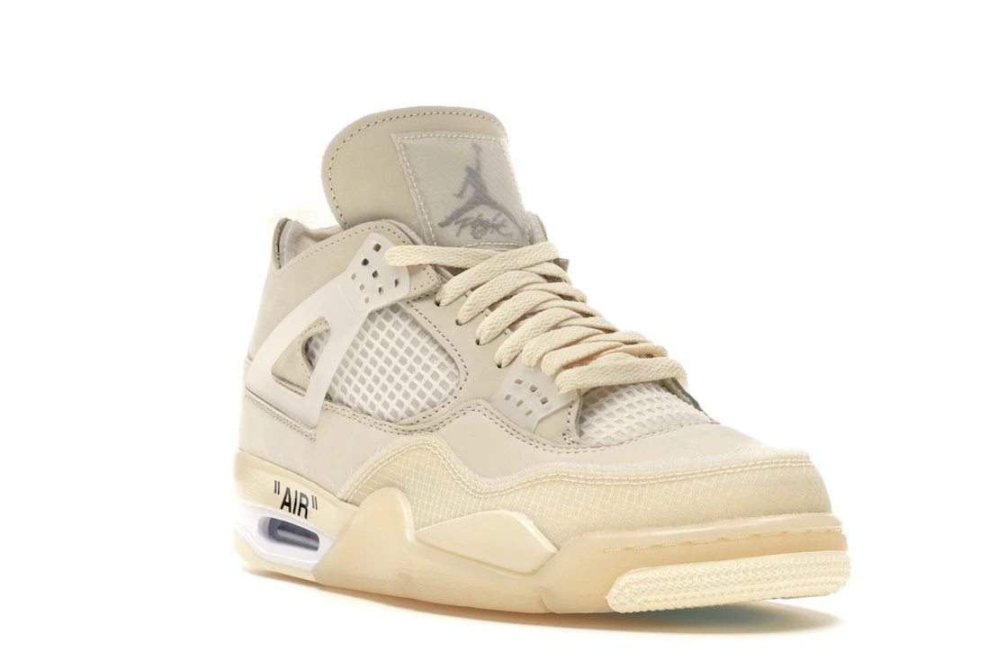 Vue 6 de Jordan 4 Retro Off-White Sail 