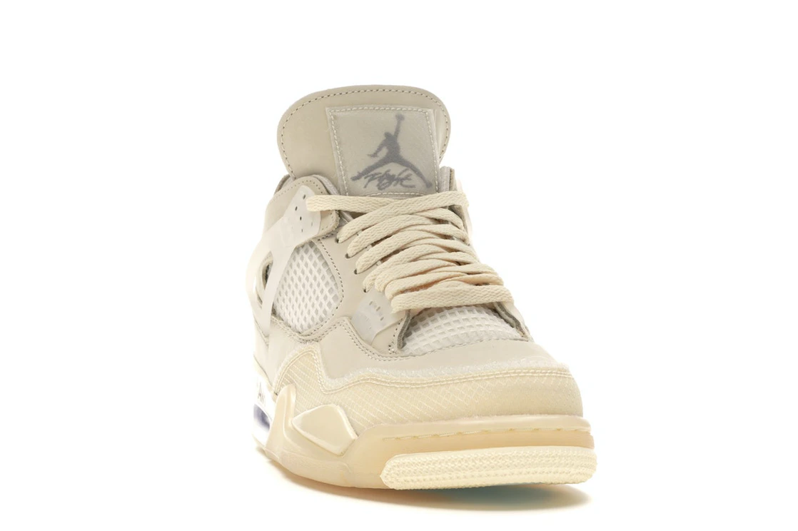 Vue 8 de Jordan 4 Retro Off-White Sail 