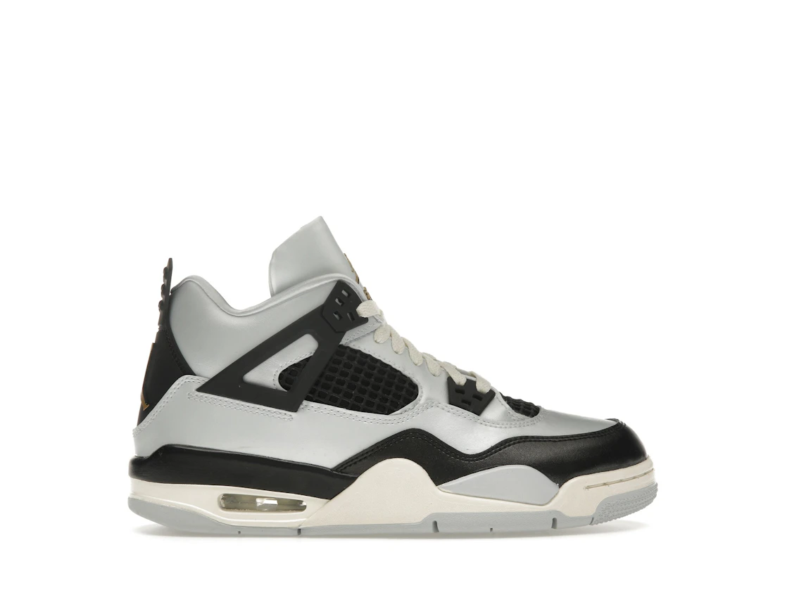 Vue 1 de Jordan 4 Retro Platinum Gold (GS)