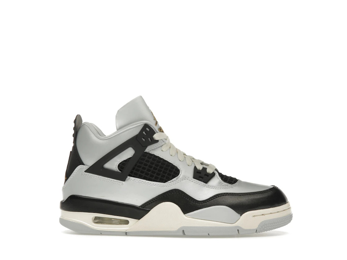 Vue 2 de Jordan 4 Retro Platinum Gold (GS)