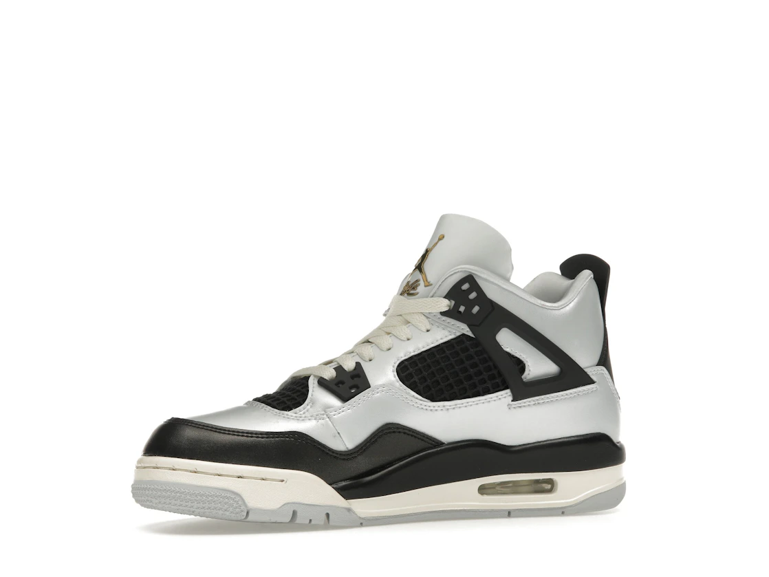 Vue 17 de Jordan 4 Retro Platinum Gold (GS)