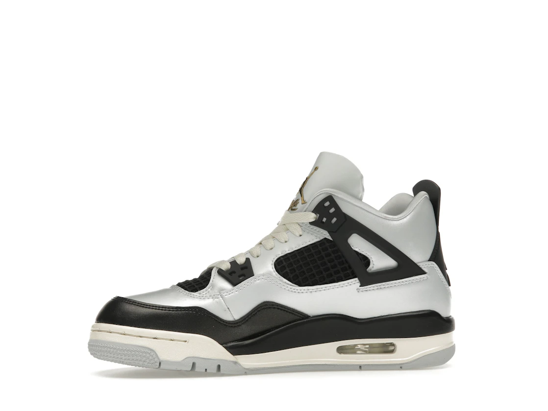 Vue 18 de Jordan 4 Retro Platinum Gold (GS)