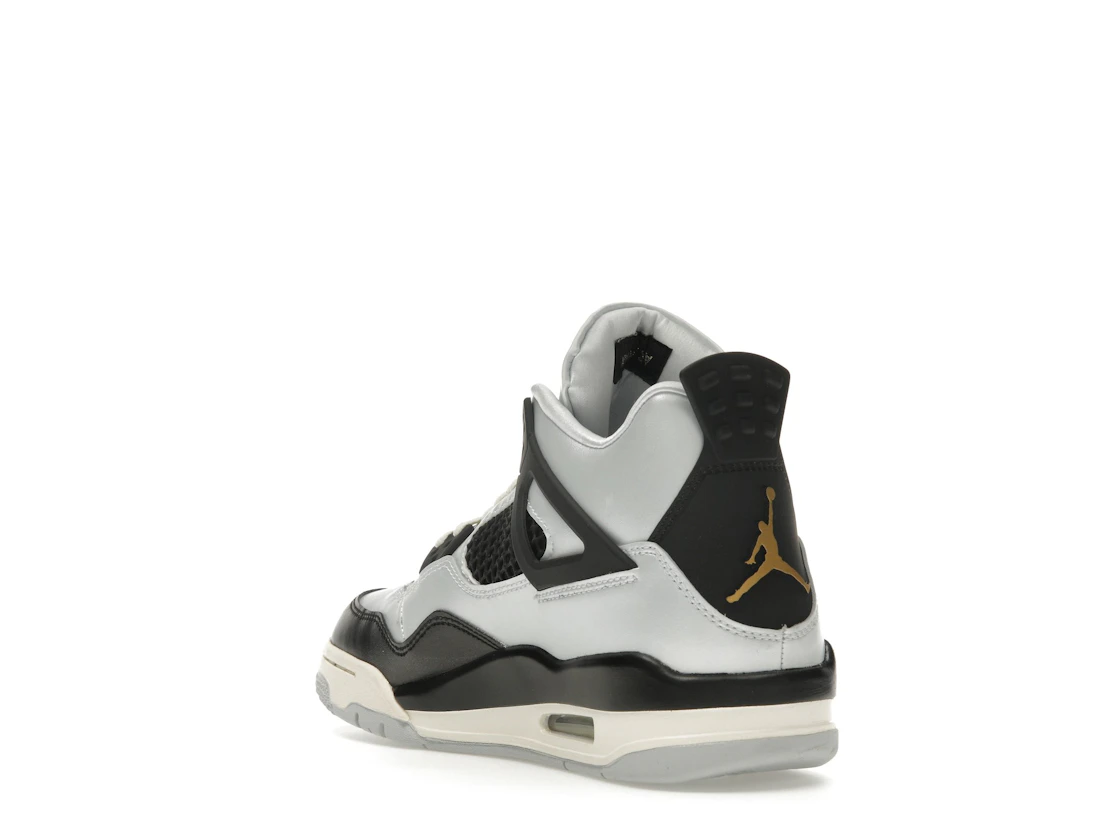 Vue 25 de Jordan 4 Retro Platinum Gold (GS)