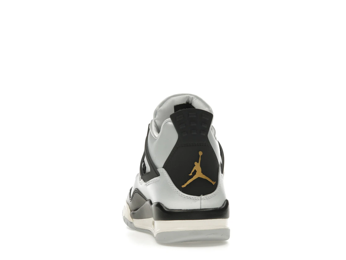 Vue 27 de Jordan 4 Retro Platinum Gold (GS)