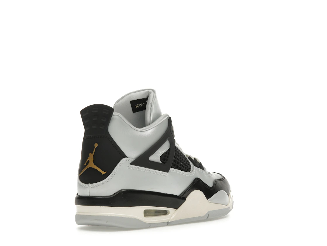 Vue 32 de Jordan 4 Retro Platinum Gold (GS)