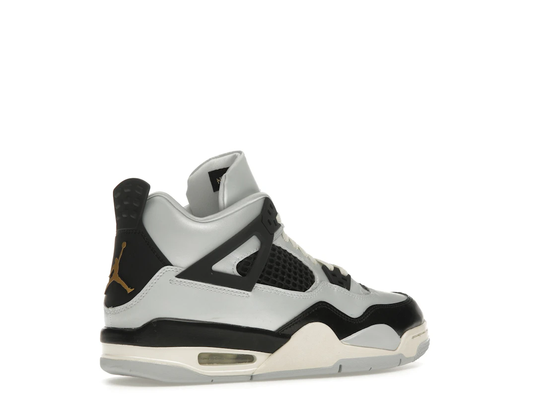 Vue 34 de Jordan 4 Retro Platinum Gold (GS)