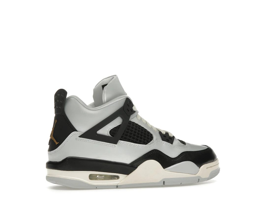 Vue 35 de Jordan 4 Retro Platinum Gold (GS)