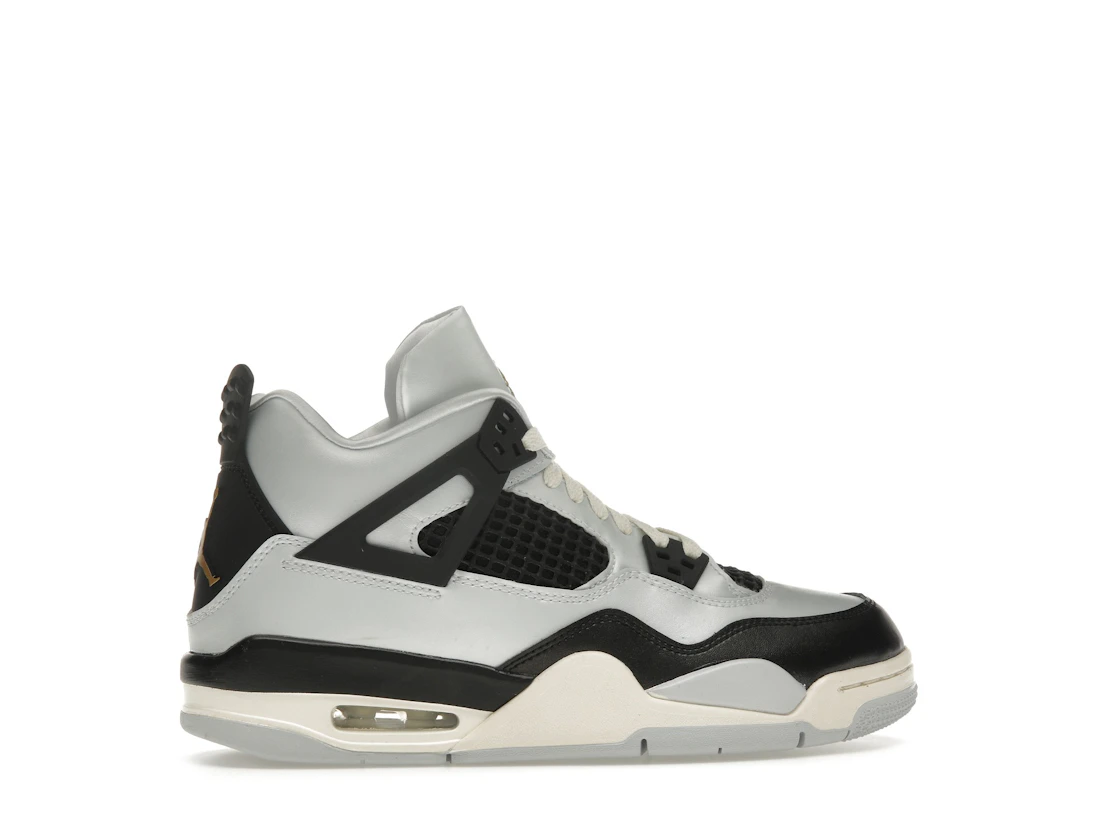 Vue 36 de Jordan 4 Retro Platinum Gold (GS)