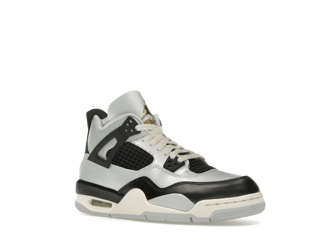 Vue 5 de Jordan 4 Retro Platinum Gold (GS)