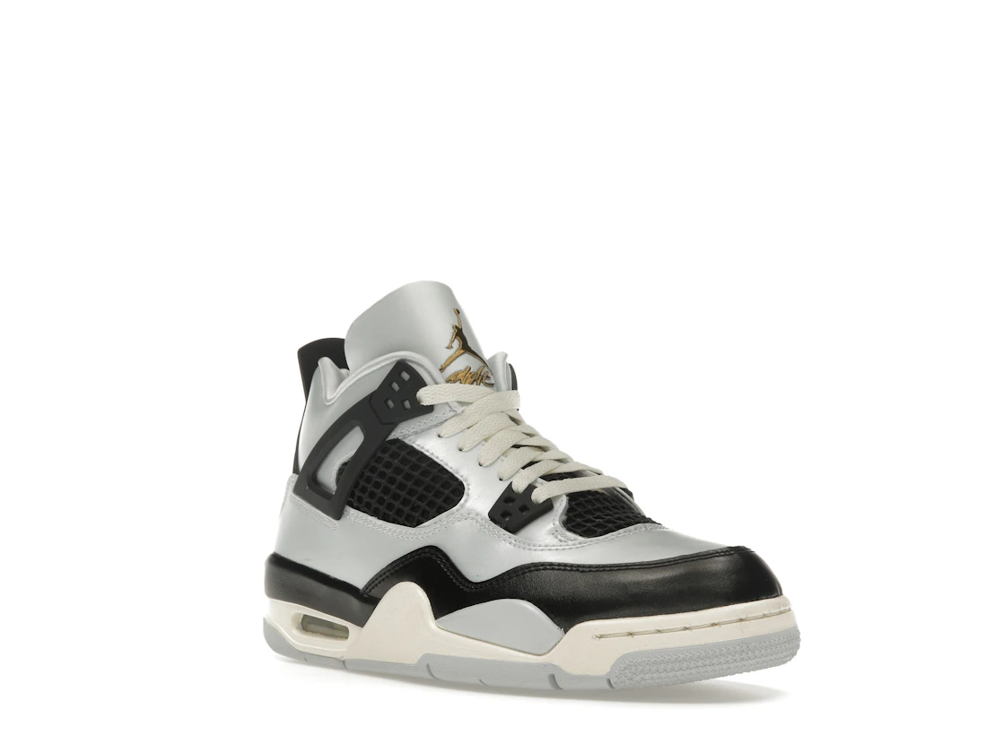 Vue 6 de Jordan 4 Retro Platinum Gold (GS)