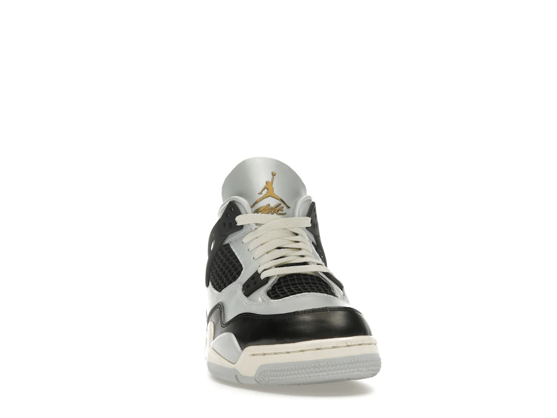 Vue 9 de Jordan 4 Retro Platinum Gold (GS)