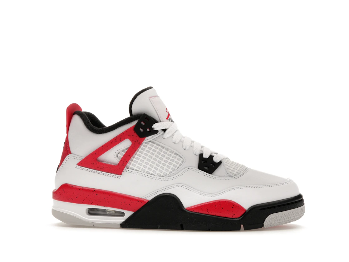 Vue 2 de Jordan 4 Retro Red Cement (GS)