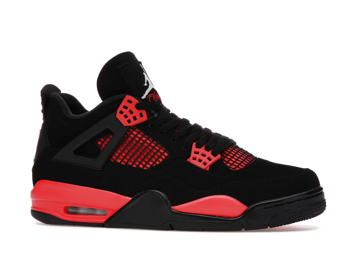 Vue 3 de Jordan 4 Retro Red Thunder