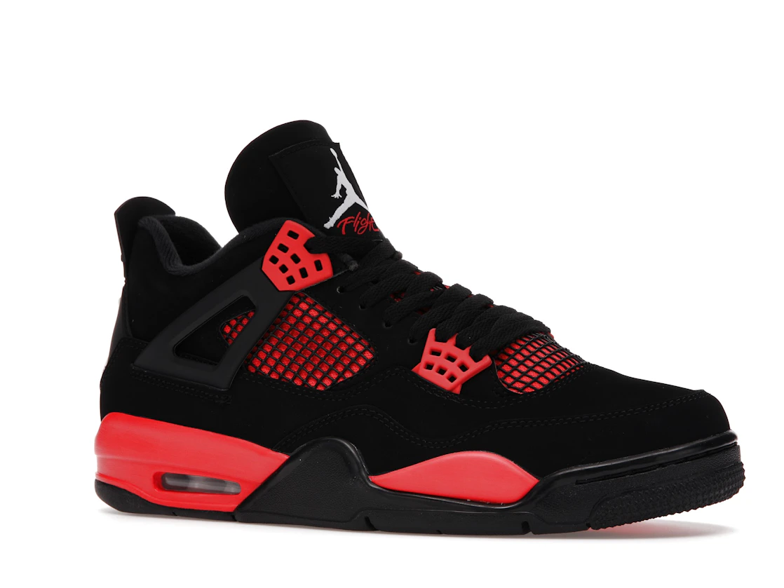 Vue 4 de Jordan 4 Retro Red Thunder