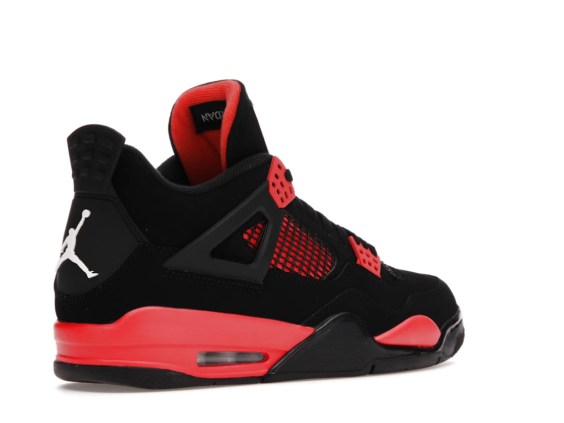 Vue 33 de Jordan 4 Retro Red Thunder