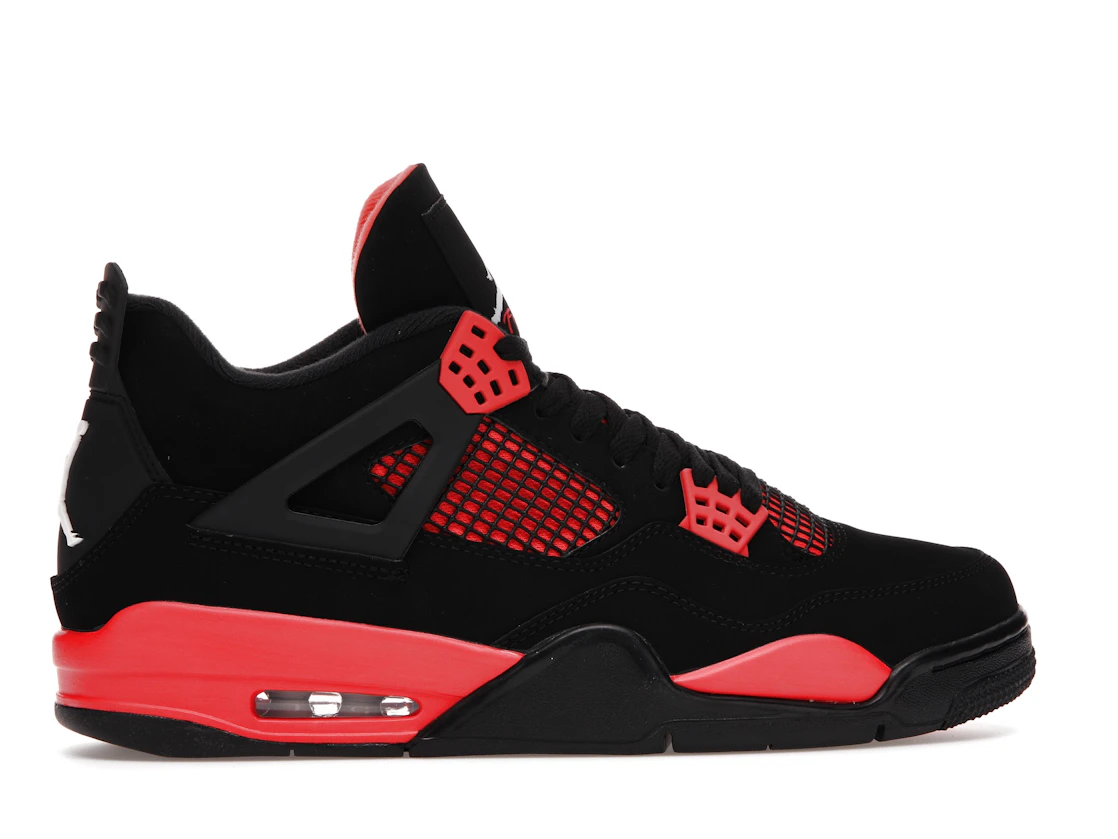 Vue 36 de Jordan 4 Retro Red Thunder