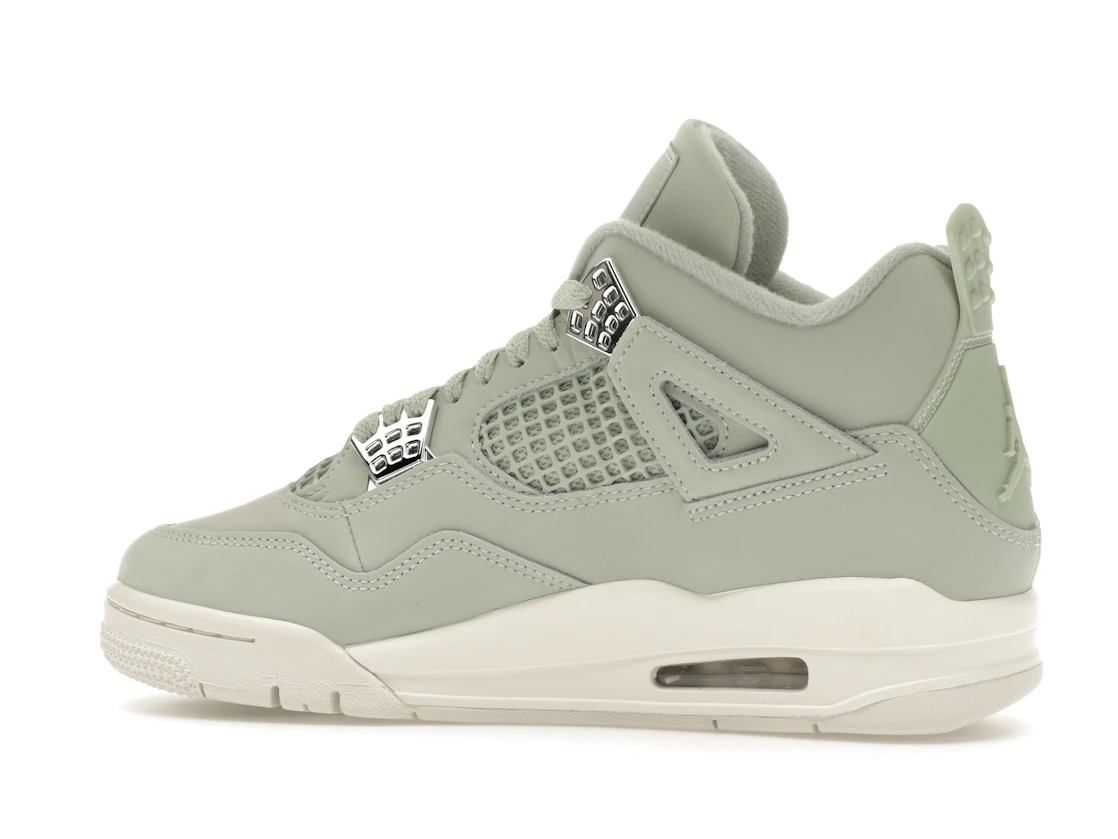Vue 21 de Jordan 4 Retro Seafoam Sail 