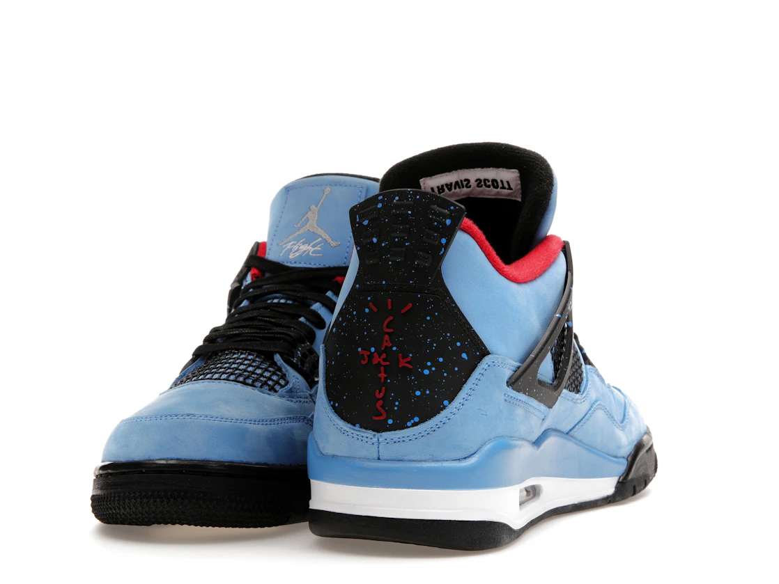 Vue 12 de Jordan 4 Retro Travis Scott Cactus Jack