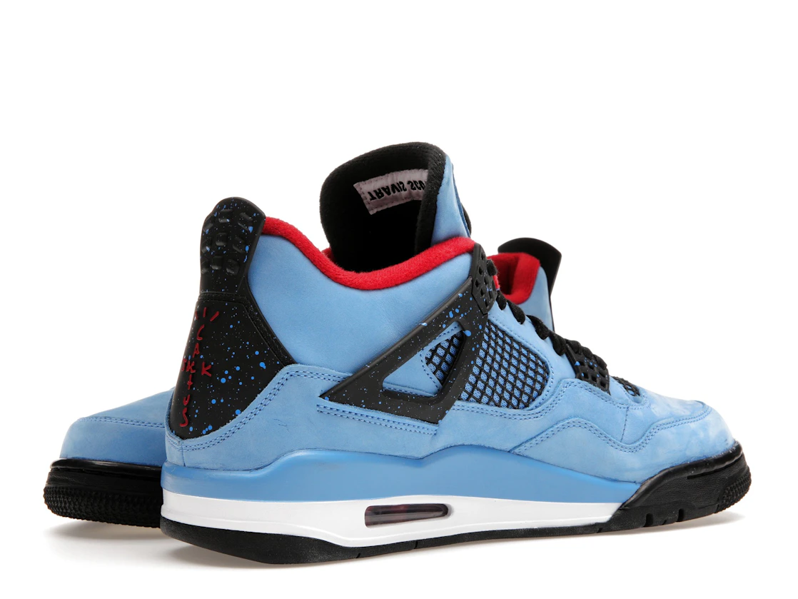 Vue 15 de Jordan 4 Retro Travis Scott Cactus Jack