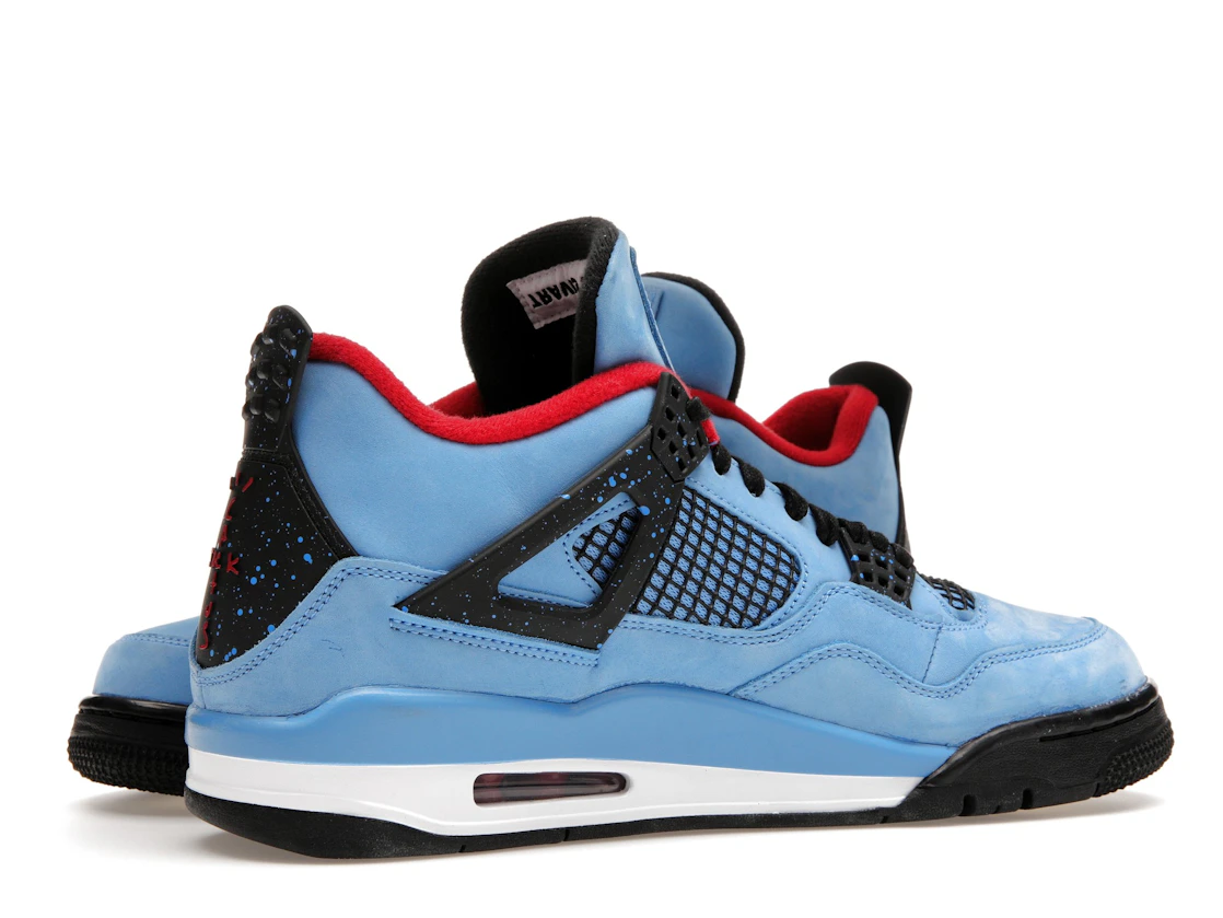 Vue 16 de Jordan 4 Retro Travis Scott Cactus Jack