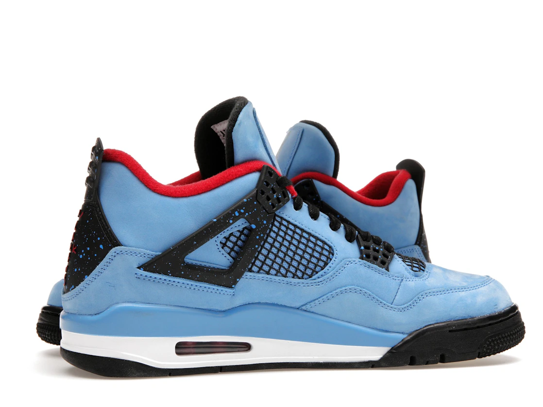 Vue 17 de Jordan 4 Retro Travis Scott Cactus Jack