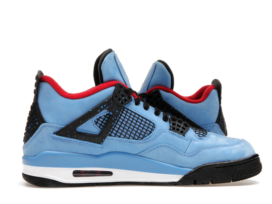 Vue 18 de Jordan 4 Retro Travis Scott Cactus Jack