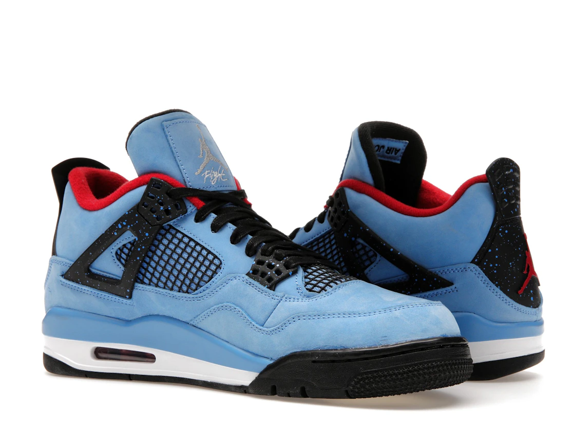 Vue 22 de Jordan 4 Retro Travis Scott Cactus Jack