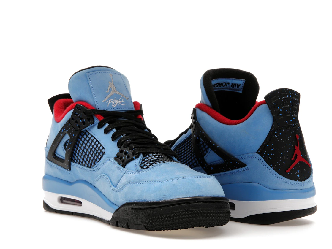 Vue 24 de Jordan 4 Retro Travis Scott Cactus Jack