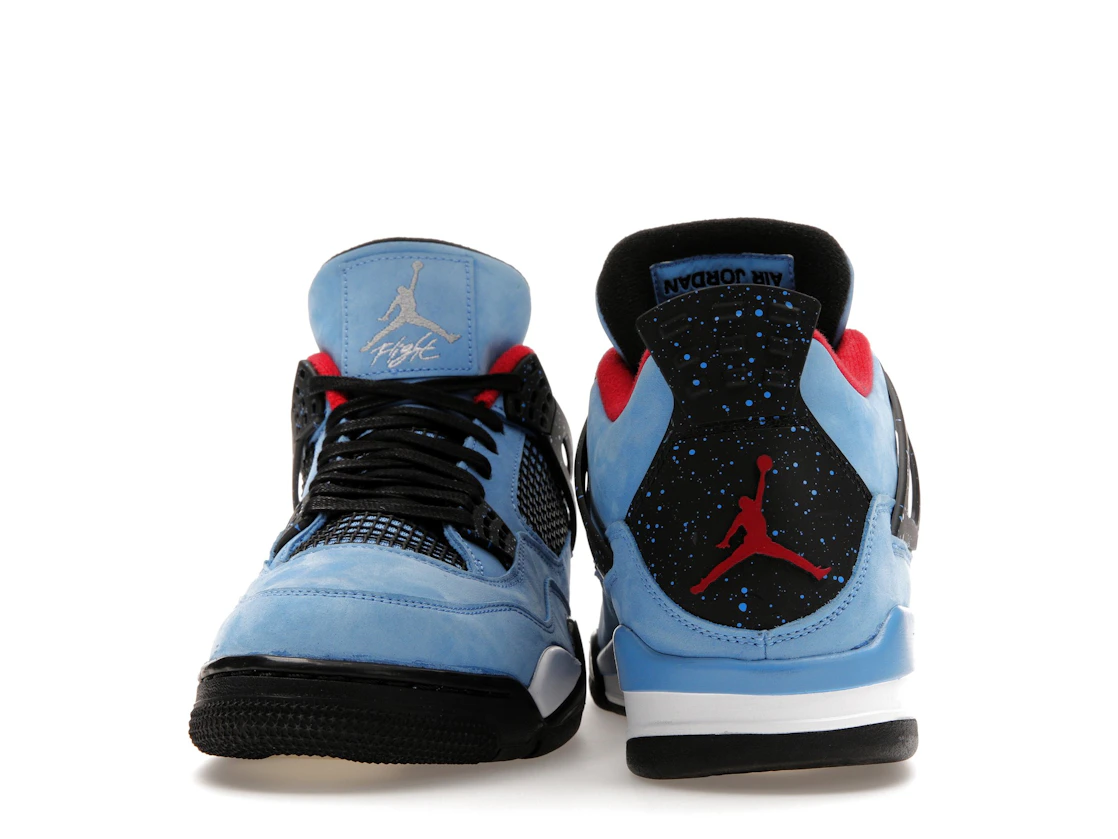 Vue 28 de Jordan 4 Retro Travis Scott Cactus Jack