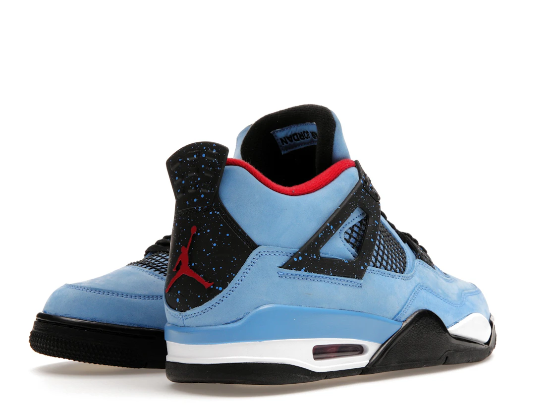 Vue 32 de Jordan 4 Retro Travis Scott Cactus Jack