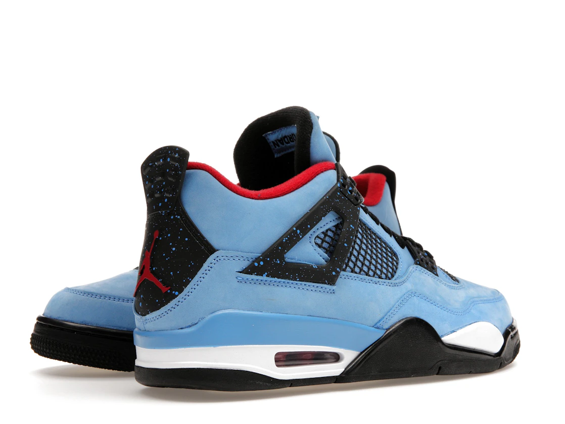 Vue 33 de Jordan 4 Retro Travis Scott Cactus Jack