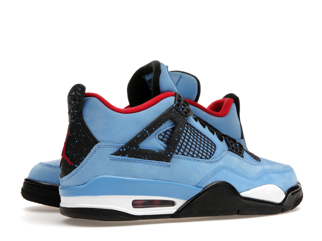 Vue 34 de Jordan 4 Retro Travis Scott Cactus Jack
