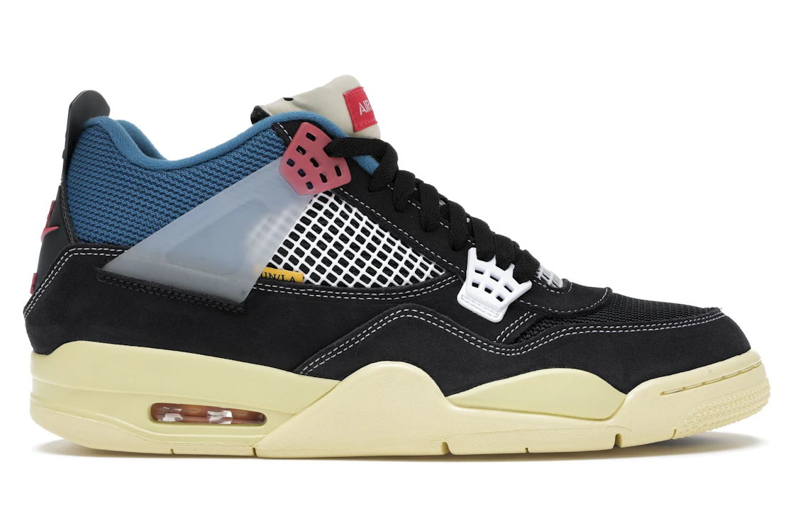 Vue 1 de Jordan 4 Retro Union Off Noir