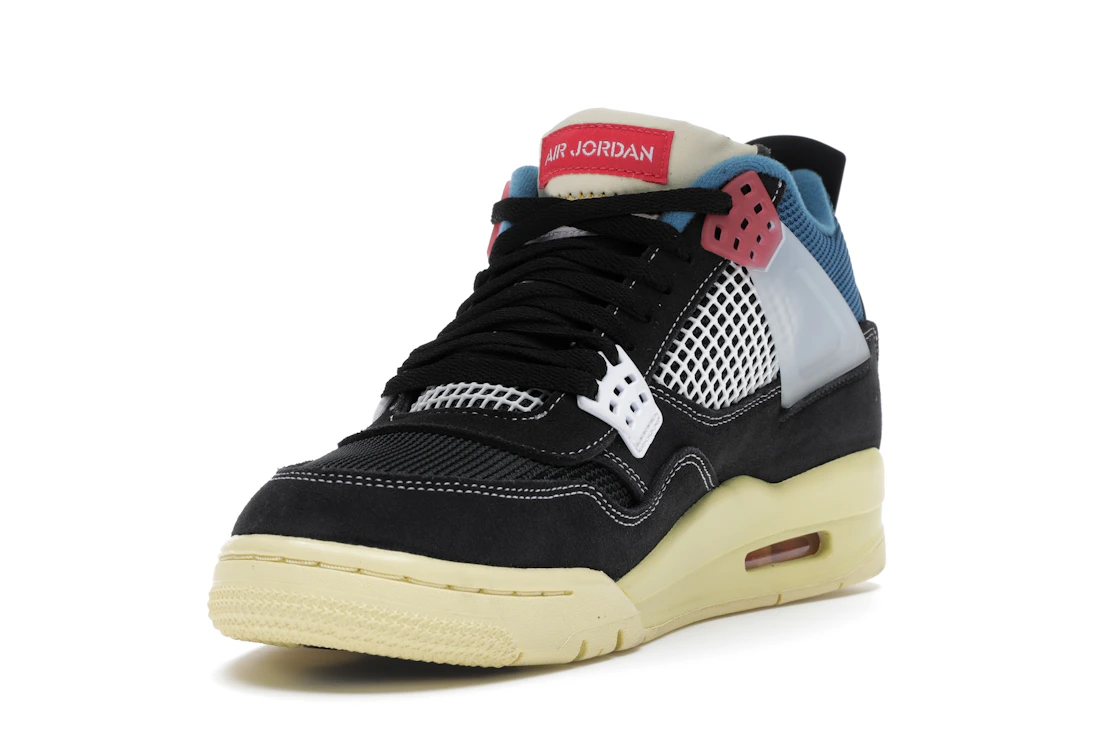 Vue 13 de Jordan 4 Retro Union Off Noir