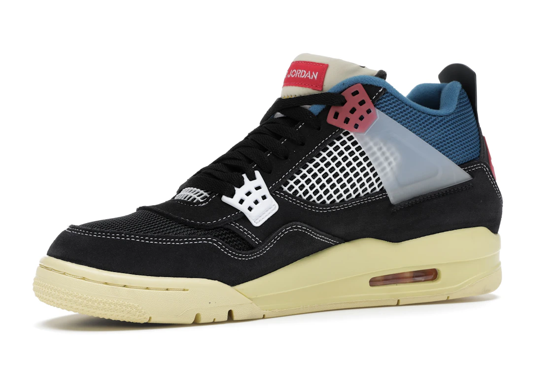 Vue 16 de Jordan 4 Retro Union Off Noir