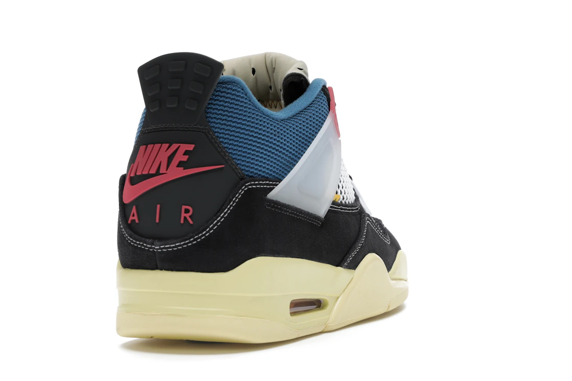 Vue 30 de Jordan 4 Retro Union Off Noir