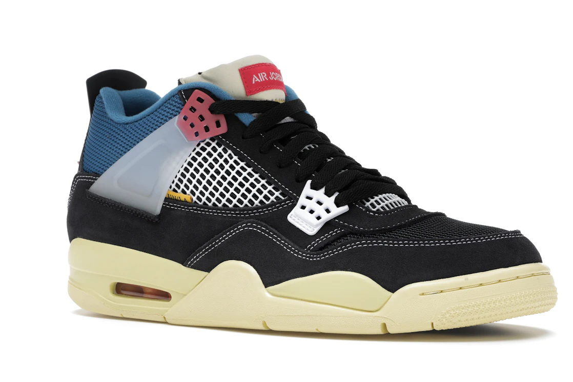 Vue 4 de Jordan 4 Retro Union Off Noir